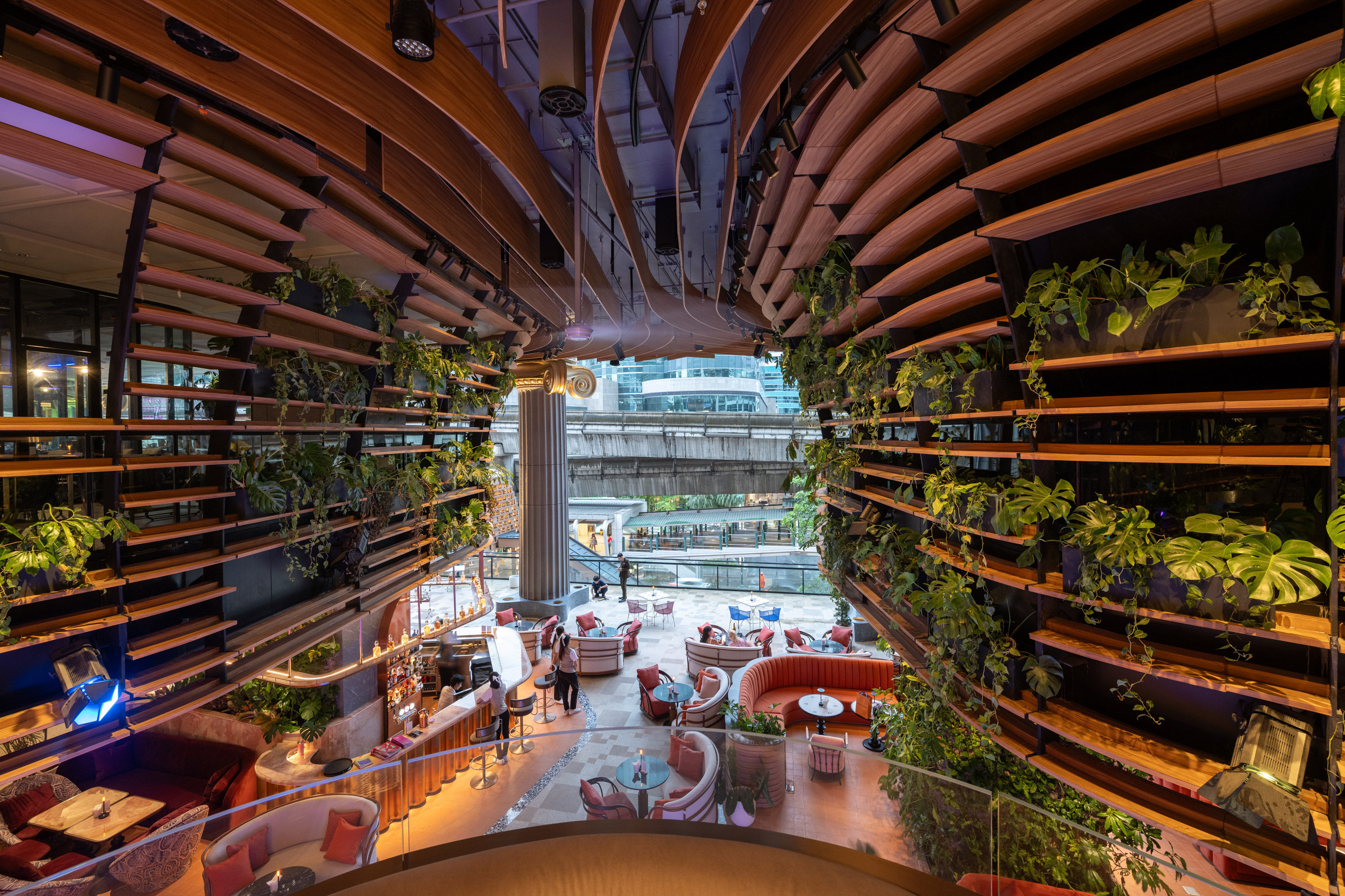 immersive experience with indoor living landscape